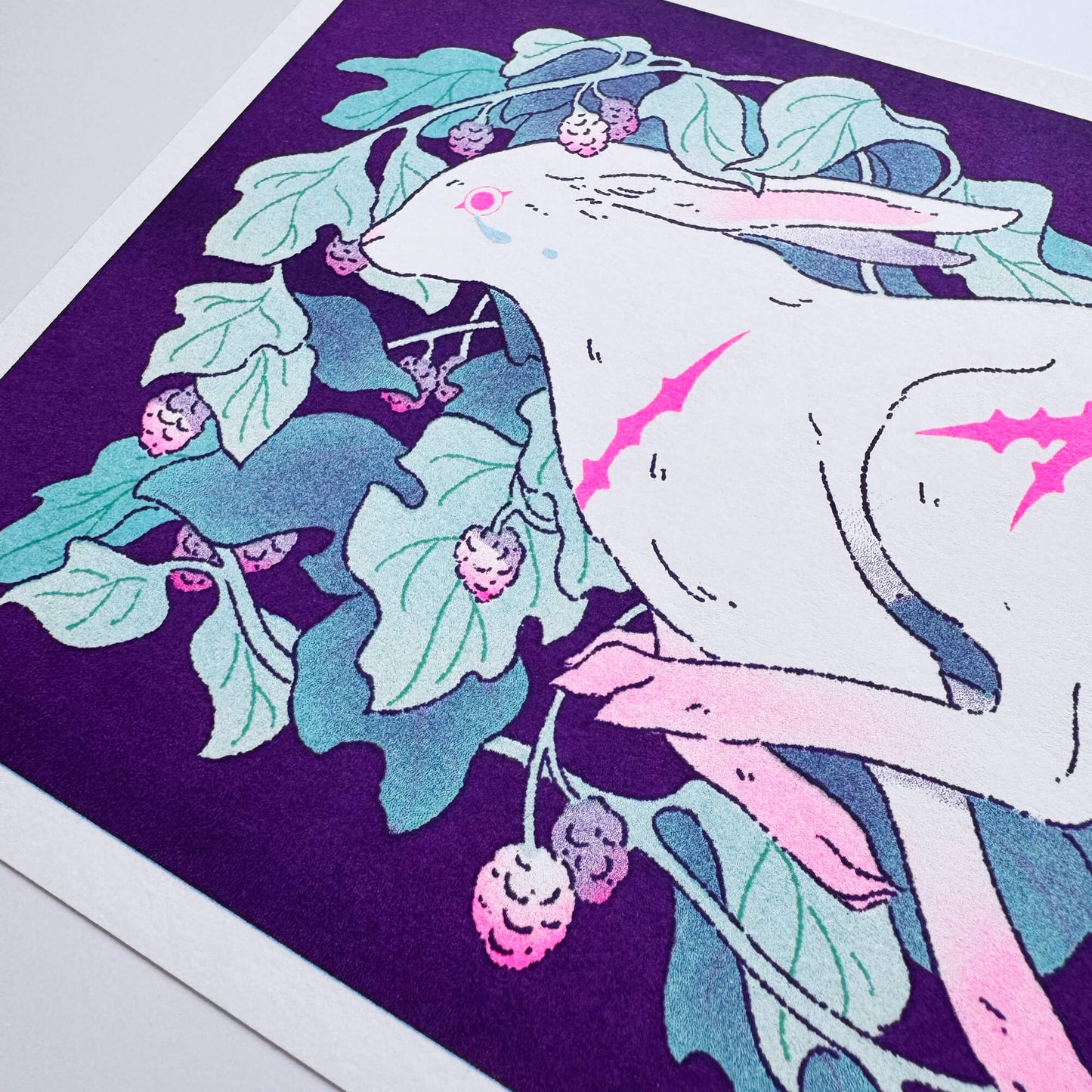 The Hare - Riso Print