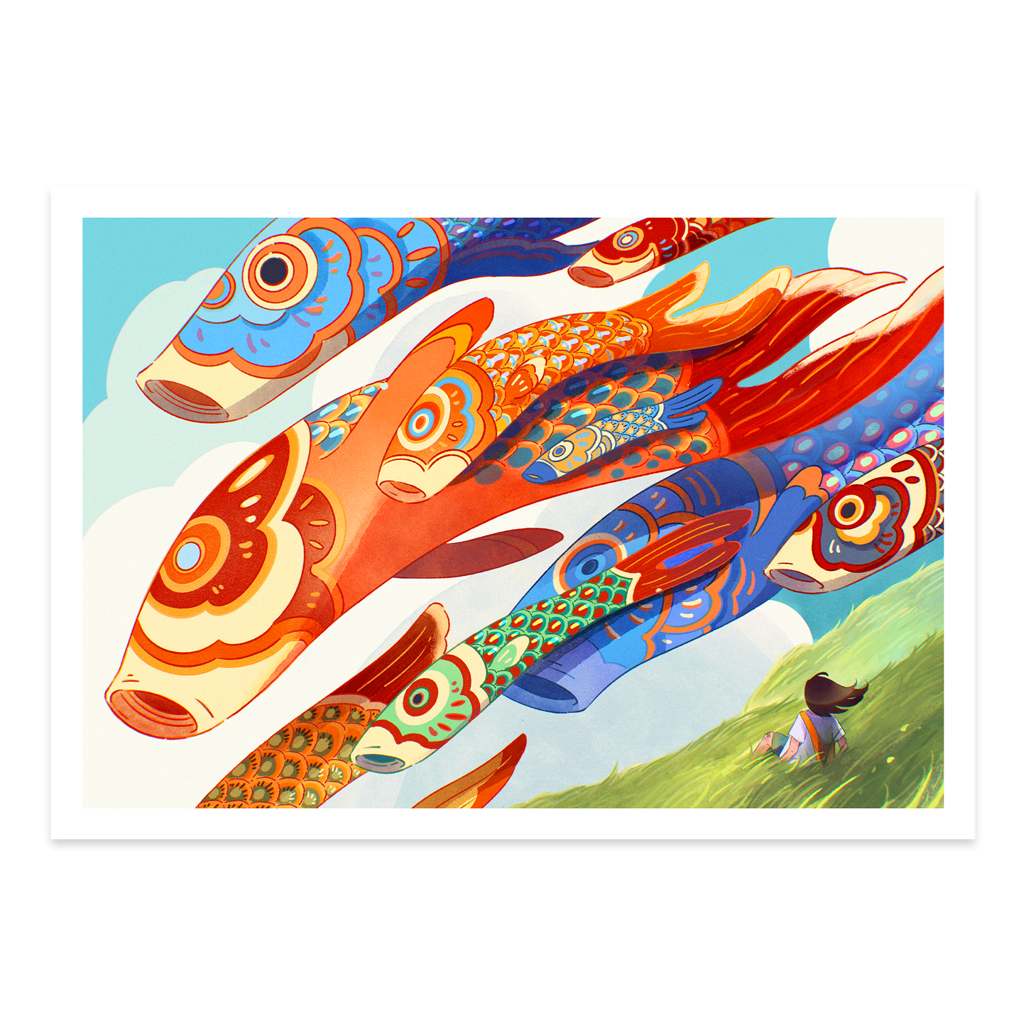 Koinobori Daydream Art Print