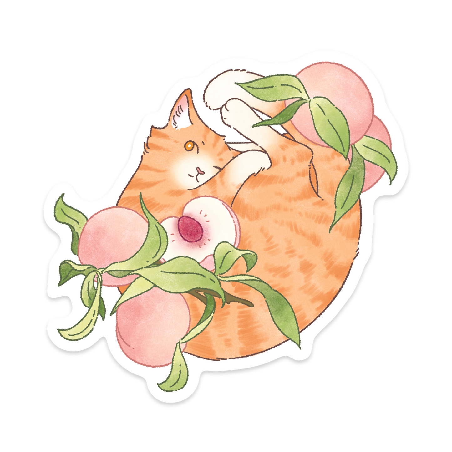Fruit Salad Cat Stickers