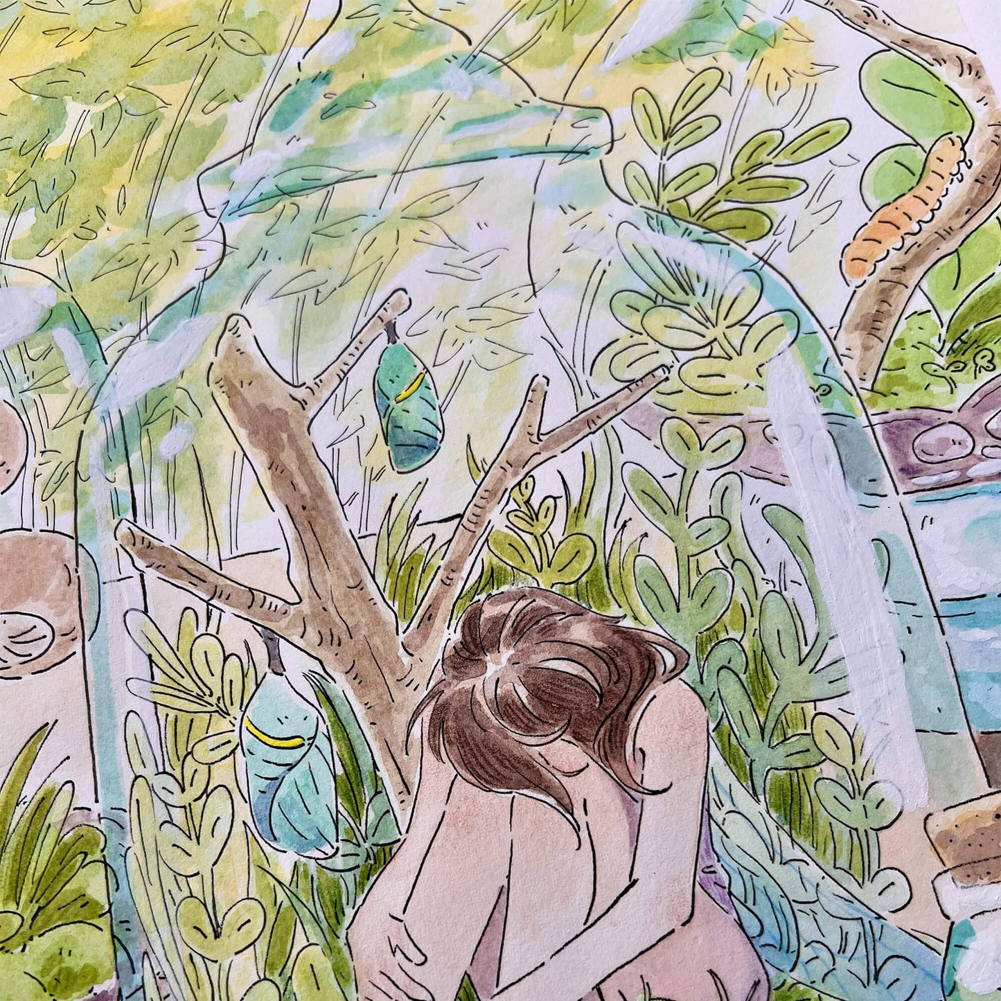 The Bug Collector Original Artwork