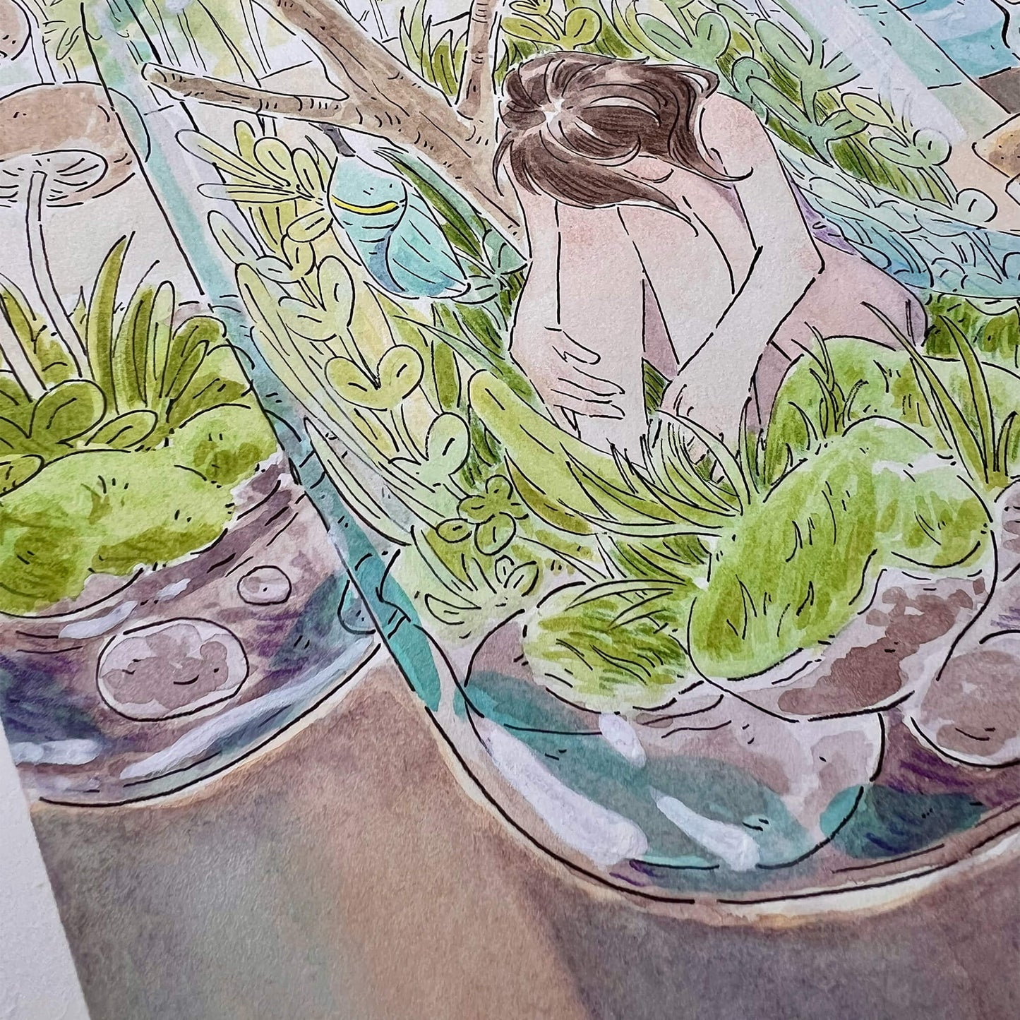 The Bug Collector Original Artwork