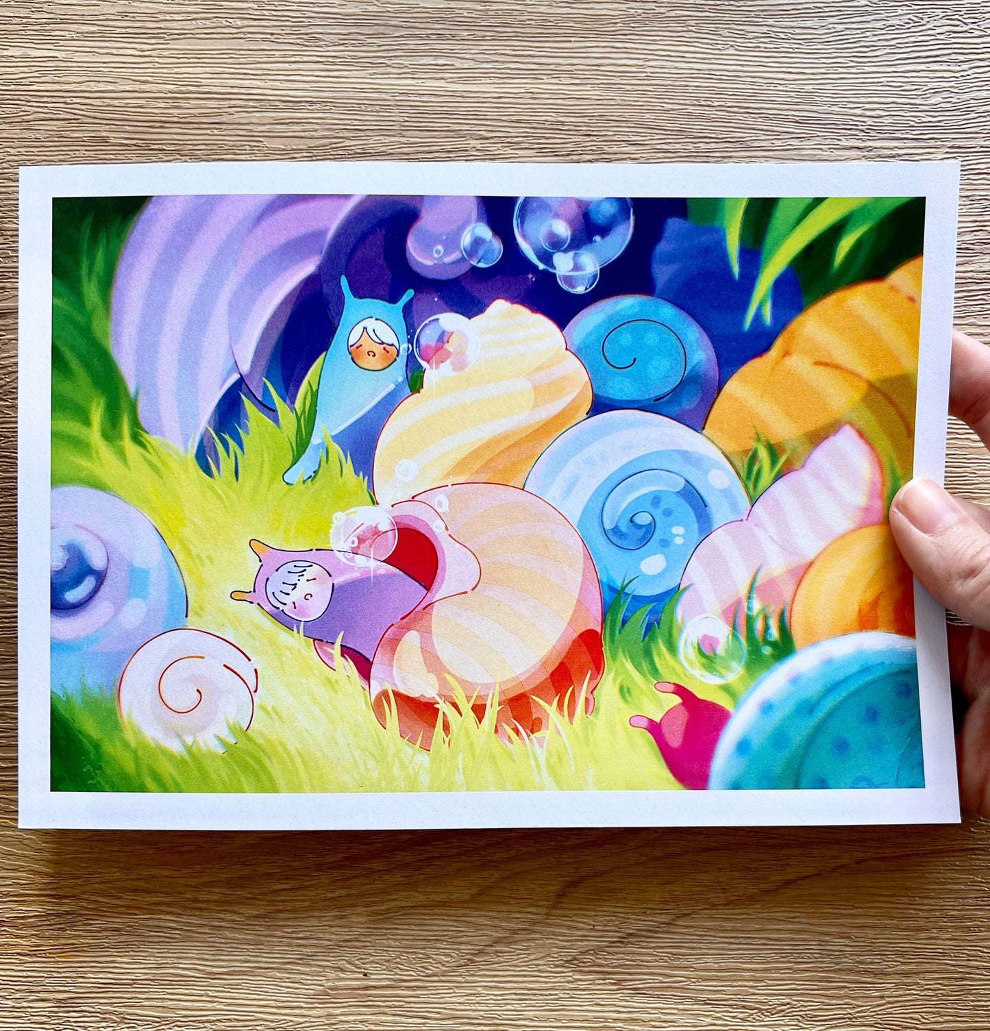 Sleepy Snail Sprites Art Print