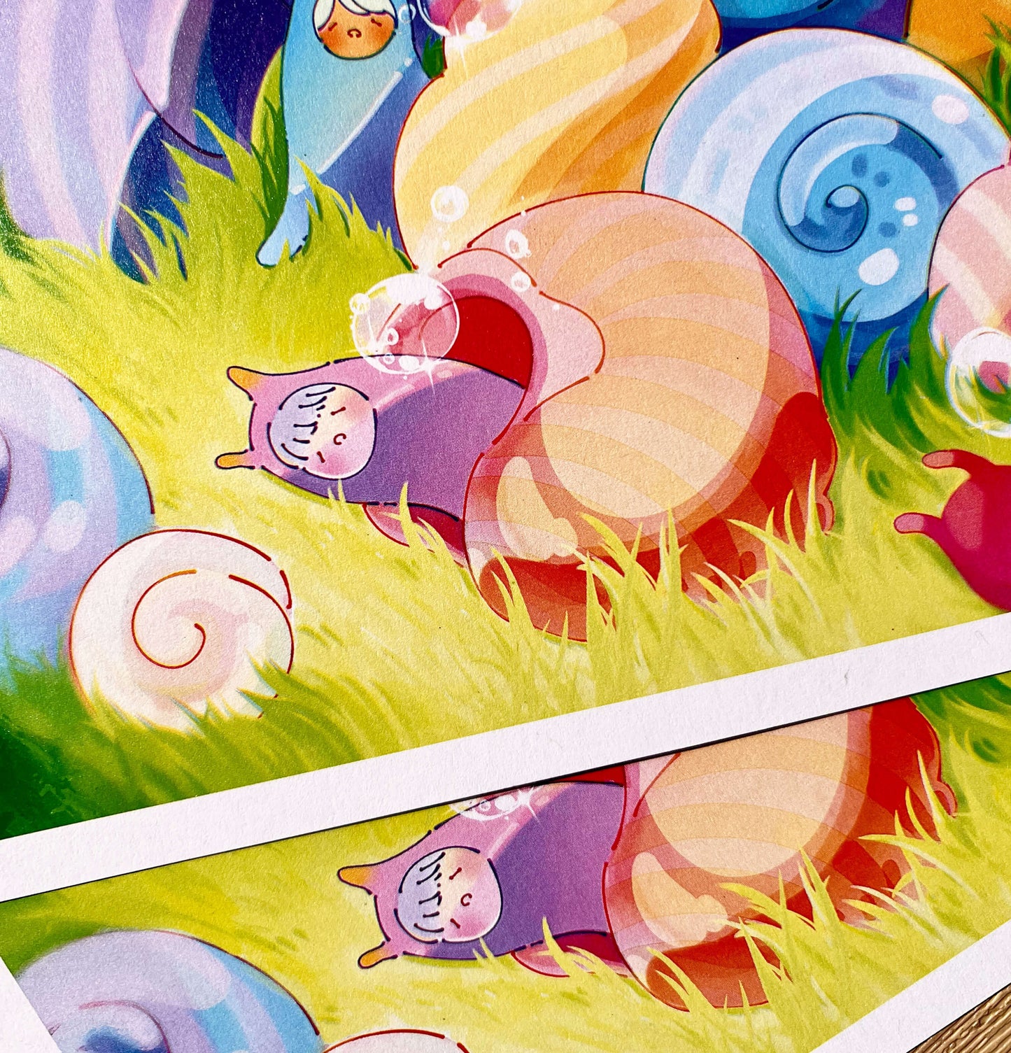 Sleepy Snail Sprites Art Print