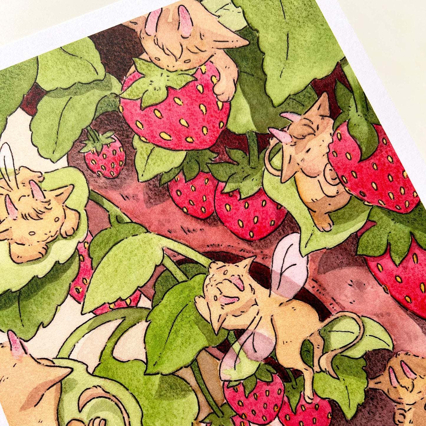 Strawberry Imps Art Print
