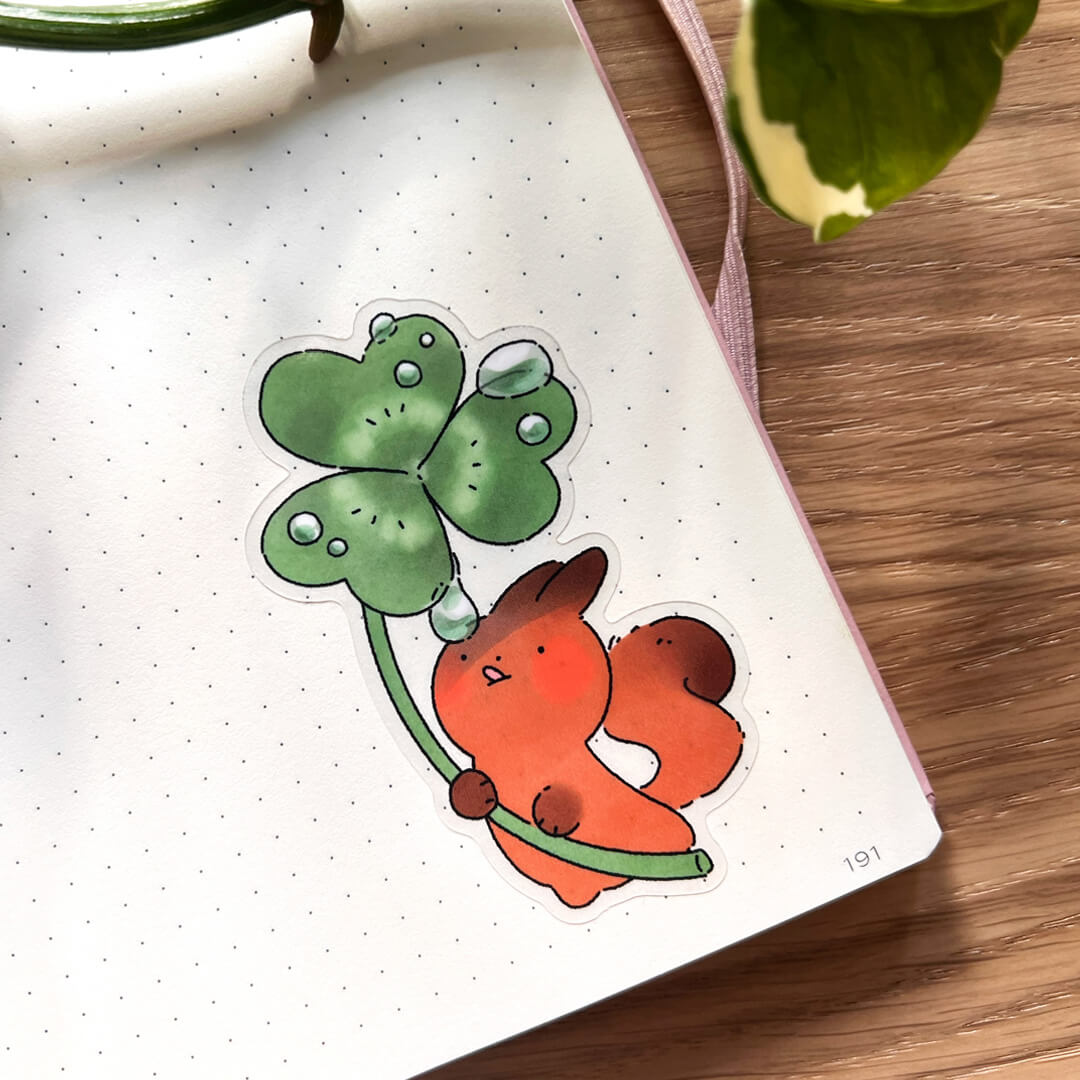 Lucky Squirrel Stickers