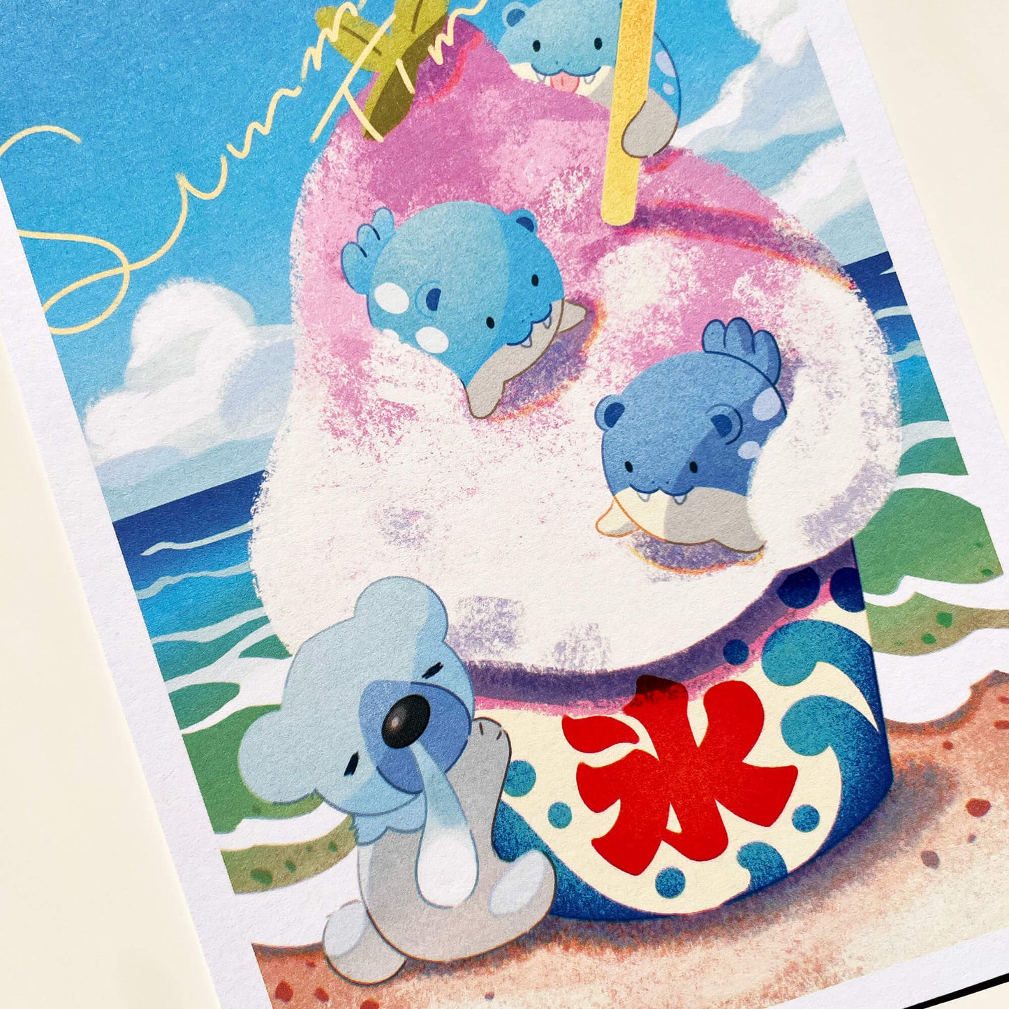 Kakigori Spheals Art Print