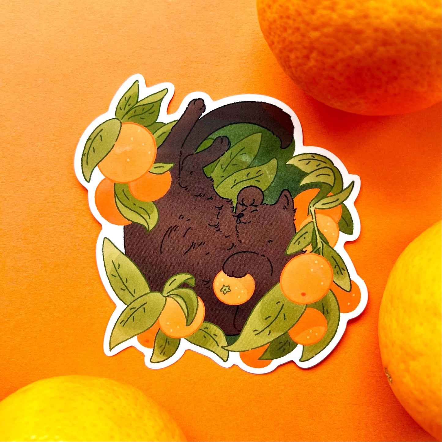 Orange Cat Sticker [LARGE]