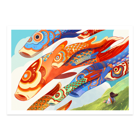 Koinobori Daydream Art Print