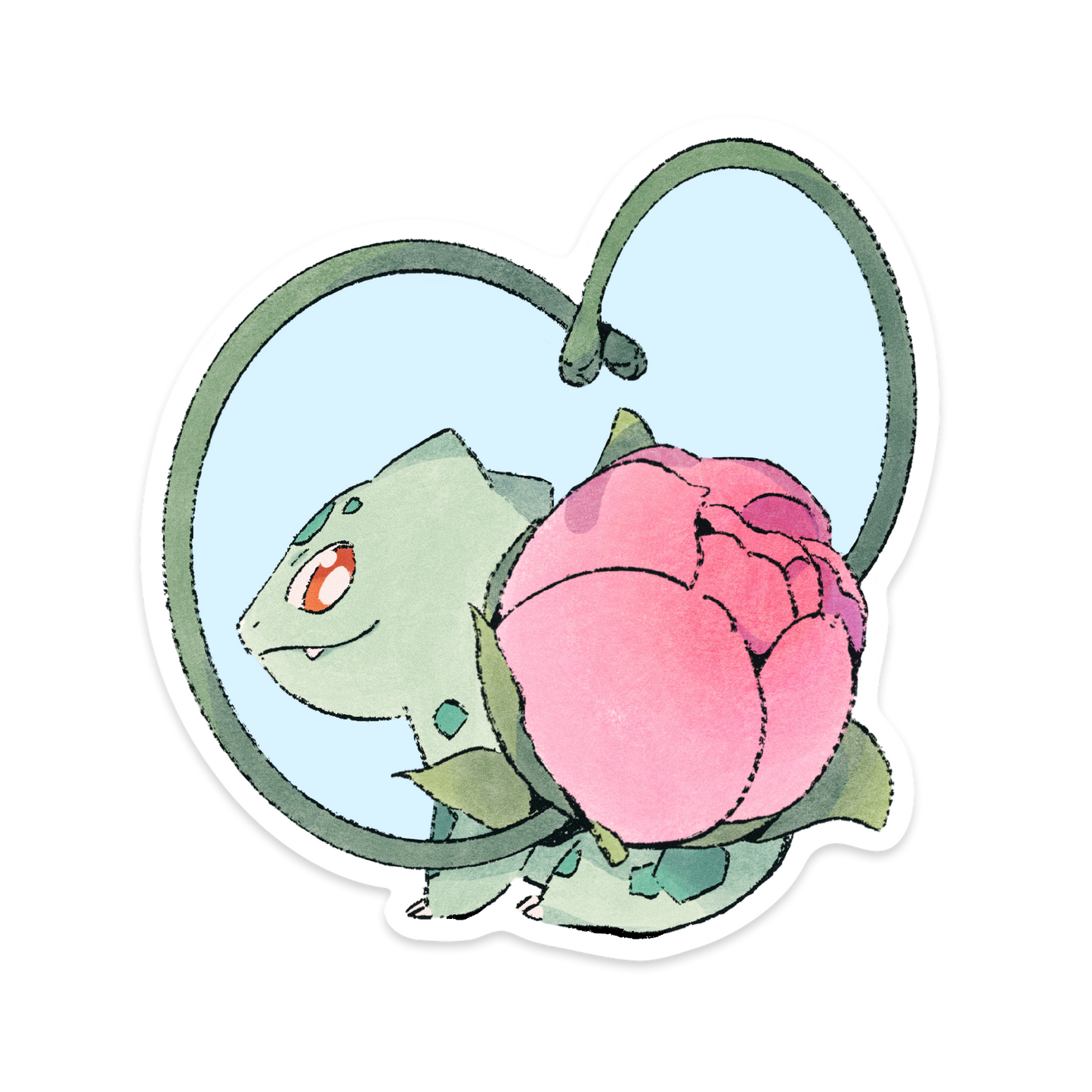 Peony Bulbasaur Sticker