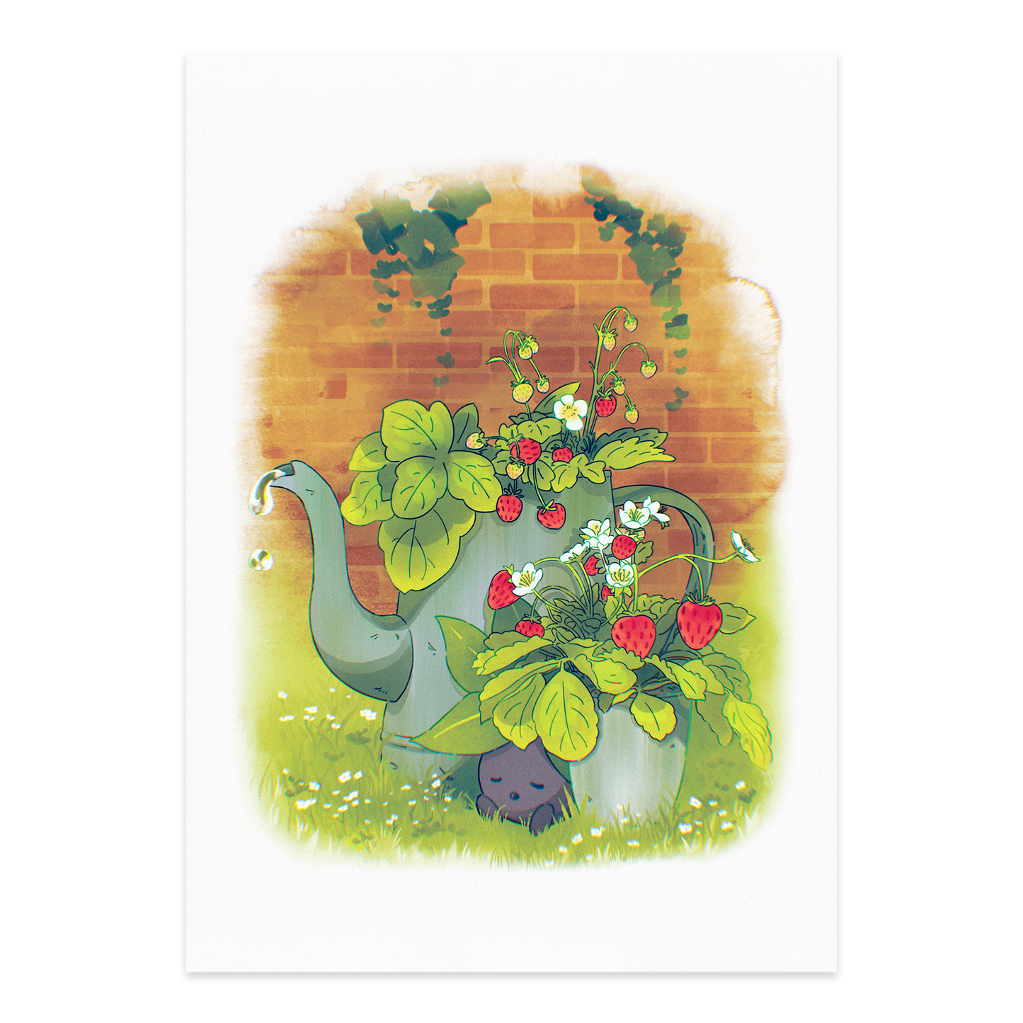 Sleepy Oddish Art Print