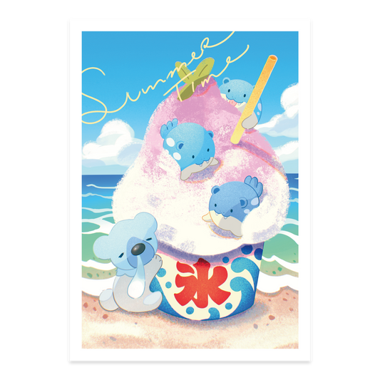 Kakigori Spheals Art Print
