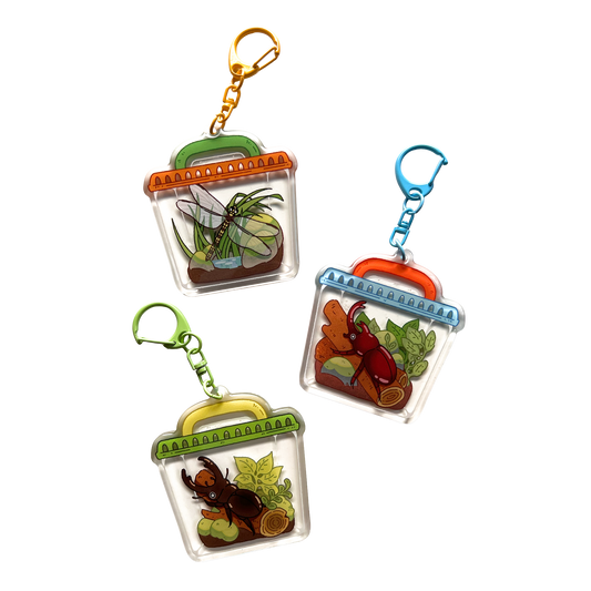 Summer Bug Acrylic Keychains