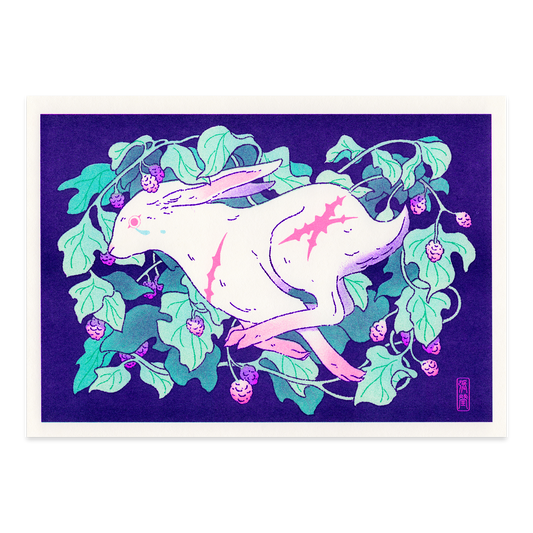 The Hare - Riso Print
