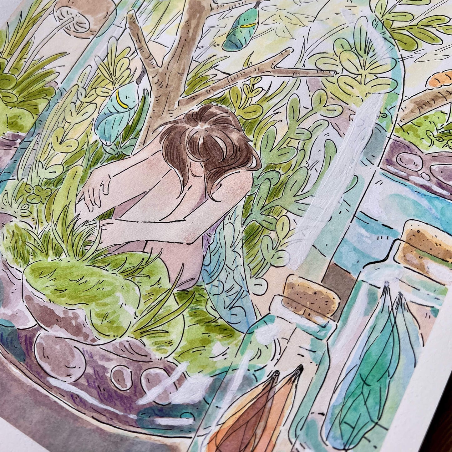 The Bug Collector Original Artwork